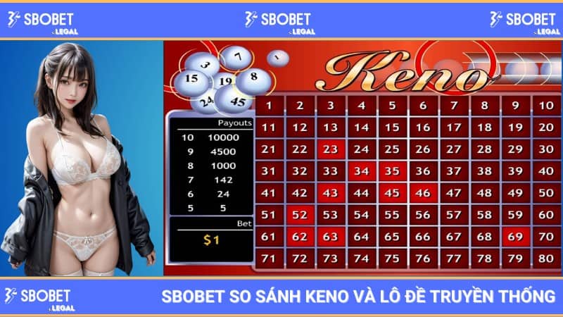 So sánh keno và lô đề cùng chuyên gia SBOBET 